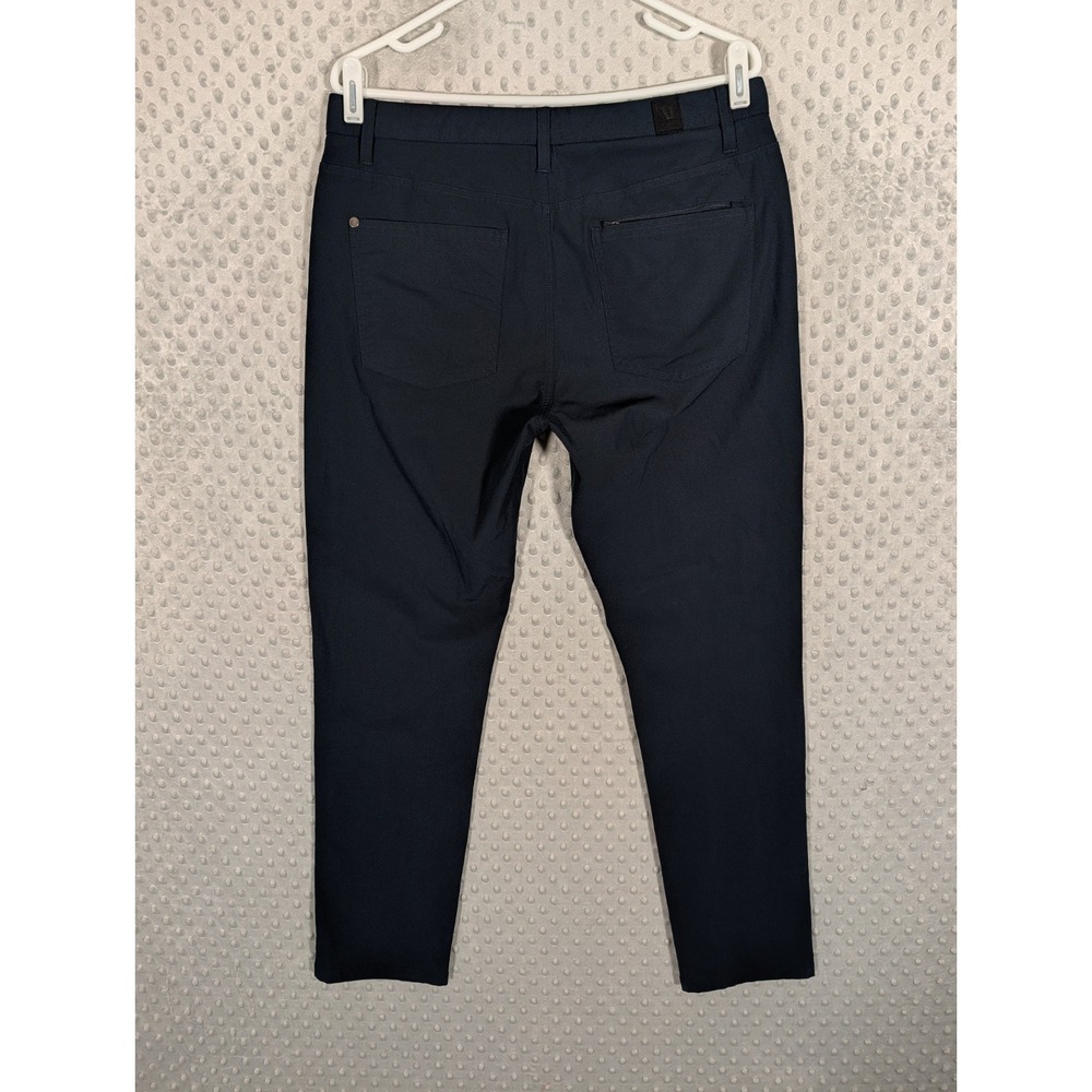Vuori Meta Pants Men's 32x29 Navy Blue Performance Stretch V430-S (Short) Chino - Picture 6 of 13